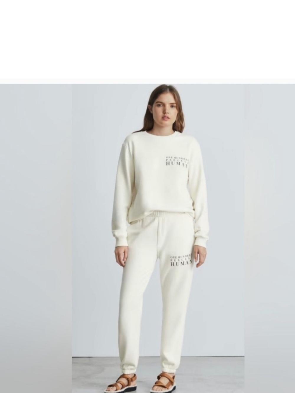 Everlane Cream Joggers Size M